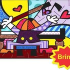 Quadro Decorativo Romero Britto The Hug 1 Peça
