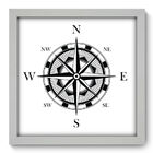 Quadro Decorativo - Rosa Dos Ventos - 33cm X 33cm - 040qdkb