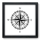 Quadro Decorativo - Rosa Dos Ventos - 33cm X 33cm - 041qdkp