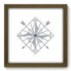 Quadro Decorativo - Rosa Dos Ventos - 33cm X 33cm - 371qddm