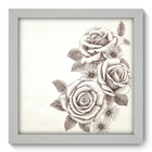 Quadro Decorativo - Rosas - 22cm X 22cm - 002qdfb