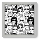 Quadro Decorativo - Rostos - 22cm X 22cm - 021qndab