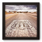 Quadro Decorativo - Rota 66 - 22cm X 22cm - 048qnmap