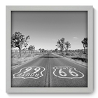 Quadro Decorativo - Rota 66 - 33cm X 33cm - 235qdmb