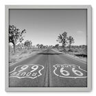 Quadro Decorativo - Rota 66 - 50cm X 50cm - 060qnmcb