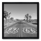 Quadro Decorativo - Rota 66 - 50cm X 50cm - 060qnmcp