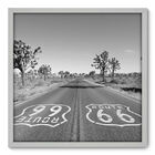 Quadro Decorativo - Rota 66 - 70cm X 70cm - 060qnmdb