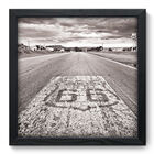 Quadro Decorativo - Route 66 - 33cm X 33cm - 029qdmp
