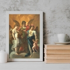 Quadro Decorativo Sacro Os Três Arcanjos 33x24cm - Com Vidro