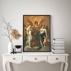 Quadro Decorativo Sacro Os Três Arcanjos 45x34cm - Com Vidro