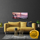 Quadro Decorativo Sala Paisagem Ponte Grande No Entardecer