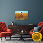 Quadro Decorativo Sala Quarto Arte Colheita No Campo 60x40cm