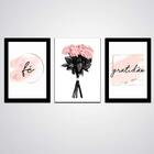 Quadro Decorativo Sala Quarto Geometrico Frases Mosaico  Mdf