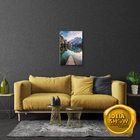 Quadro Decorativo Sala Quarto Natureza Montanha Lago 40x60cm