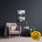 Quadro Decorativo Sala Quarto Natureza Montanha Lago 40x60cm