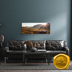 Quadro Decorativo Sala Quarto Paisagem Carro No Por Do Sol