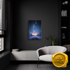 Quadro Decorativo Sala Quarto Paisagem Noite Estrelada 40x60