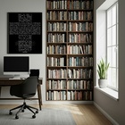 Quadro Decorativo Salmo 91 Cruz  - 70x50cm Moldura Branca