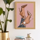 Quadro Decorativo Saltos 24x18cm - Com Vidro Moldura Preta