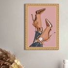 Quadro Decorativo Saltos 45x34cm Moldura Preta