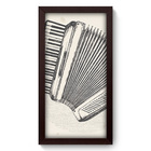 Quadro Decorativo - Sanfona - 19cm X 34cm - 035qdgp