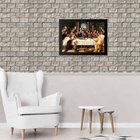 Quadro Decorativo Santa Ceia- Clássica 24x18cm - Com Vidro Mo
