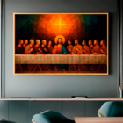 Quadro Decorativo Santa Ceia Geométrica