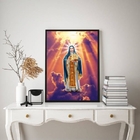 Quadro Decorativo Santa Edwiges 33x24cm Moldura:madeira Branca