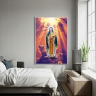 Quadro Decorativo Santa Edwiges  - 70x50cm Moldura Preta