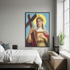 Quadro Decorativo Santa Helena  - 70x50cm Moldura Preta