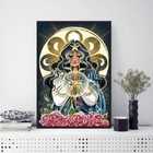 Quadro Decorativo Santa Sara Kali 33x24cm Moldura:madeira Pre
