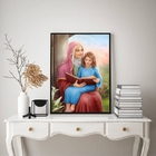 Quadro Decorativo Santa ana 45x34cm Moldura:madeira Branca