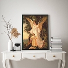 Quadro Decorativo Santo Anjo Da guarda 45x34cm - Com Vidro Mo