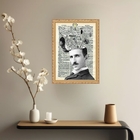 Quadro Decorativo Santos Dummont Vintage 33x24cm Moldura Bran