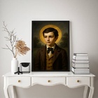 Quadro Decorativo São Domingos Sávio 33x24cm - Com Vidro Mold