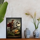 Quadro Decorativo São Jorge Valente Guerreiro 33x24cm Moldura