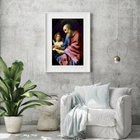 Quadro Decorativo São Mateus - 60x48cm Moldura:madeira Preta