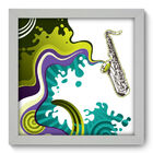 Quadro Decorativo - Sax - 22cm X 22cm - 018qdgb
