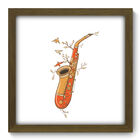 Quadro Decorativo - Saxofone - 33cm X 33cm - 056qdgm