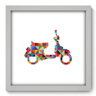 Quadro Decorativo - Scooter - 33cm X 33cm - 454qddb