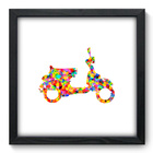 Quadro Decorativo - Scooter - 33cm X 33cm - 457qddp