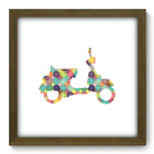 Quadro Decorativo - Scooter - 33cm X 33cm - 458qddm