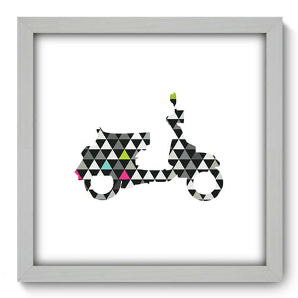 Quadro Decorativo - Scooter - 33cm X 33cm - 459qddb