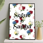 Quadro Decorativo Segue O Samba 24x18cm Moldura:madeira Branca