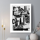 Quadro Decorativo Seja O Mais Corajoso Possível 45x34cm Moldu