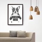 Quadro Decorativo Ser Normal É Chato 30x40cm Preto