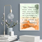 Quadro Decorativo Ser Terapeuta 24x18cm - Com Vidro Moldura B