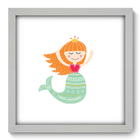 Quadro Decorativo - Sereia - 33cm X 33cm - 130qdib