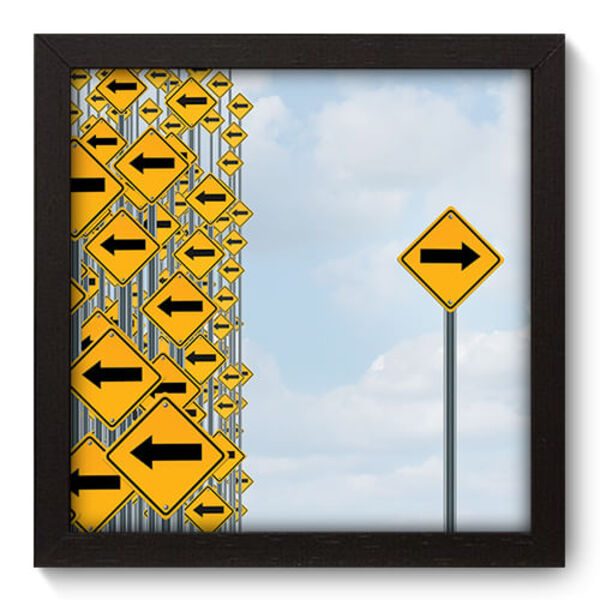 Quadro Decorativo - Setas - 22cm X 22cm - 323qddp