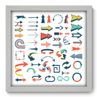 Quadro Decorativo - Setas - 33cm X 33cm - 088qndbb